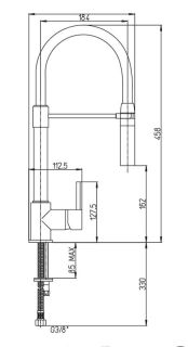 Смеситель для кухни Paini Cox 78CR557YOSPEKM хром